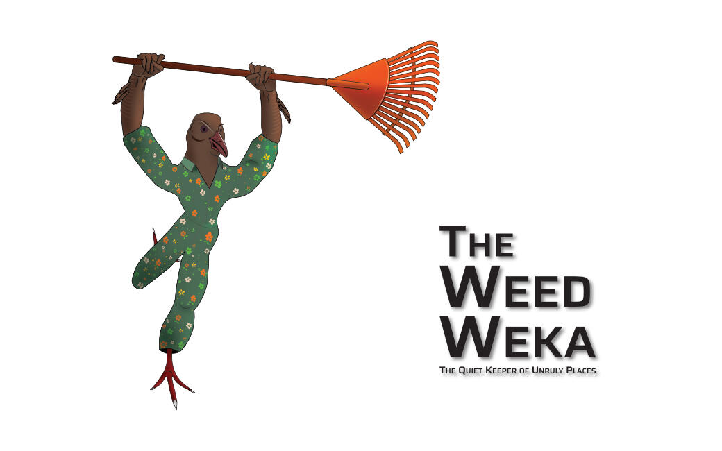 Business Card Layout of Weed Weka logo